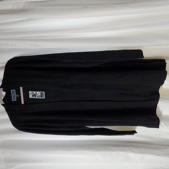 Karen Scott open black Cardigan size 3X new with tag! - Picture 3 of 5